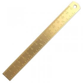 brass 15cm ruler with end loop alan turing range imperial war museums